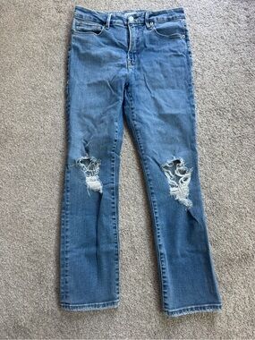Good American Good Legs Distressed Skinny Jeans | Size 6/28